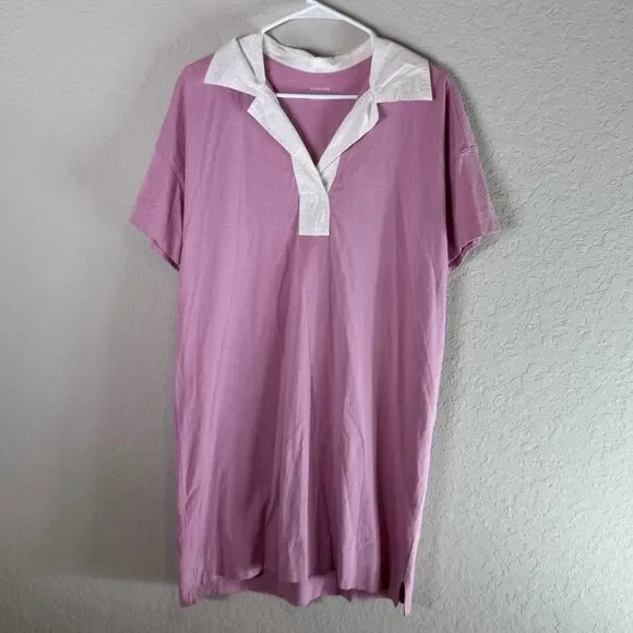 Everlane The Organic Cotton Polo Short Sleeve Dress Size L - Picture 2 of 11